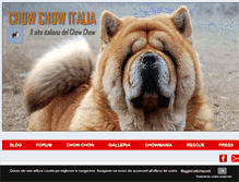 Tablet Screenshot of chowchowitalia.com
